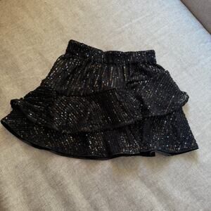 Abercrombie Kids Black Sequin Skirt Girls Size 7/8